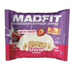 Mad Fit печенье глазированное 45 г Брауни Клубника
