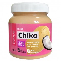 Отзывы Chikalab Miss Chika арахисовая паста с коллагеном и кокосом - 250 грамм