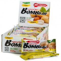 BomBBar протеиновый батончик (арахис) - набор 20 шт по 60 грамм