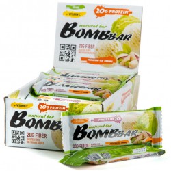 BomBBar протеиновый батончик (фисташковый пломбир) - набор 20 шт по 60 грамм