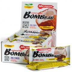 Отзывы BomBBar протеиновый батончик (кокос) - набор 20 шт по 60 грамм