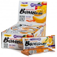 Отзывы BomBBar протеиновый батончик (манго-банан) - набор 20 шт по 60 грамм