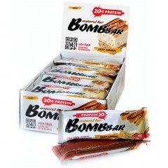 Отзывы BomBBar протеиновый батончик (соленая карамель) - набор 20 шт по 60 грамм