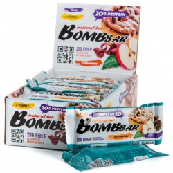 BomBBar протеиновый батончик (яблоко-корица) - набор 20 шт по 60 грамм