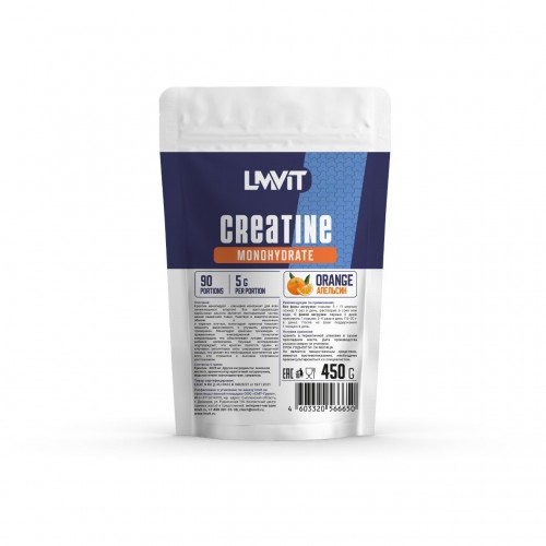 LMViT Креатин моногидрат Creatine Monohydrate - 450 грамм (Со вкусом)