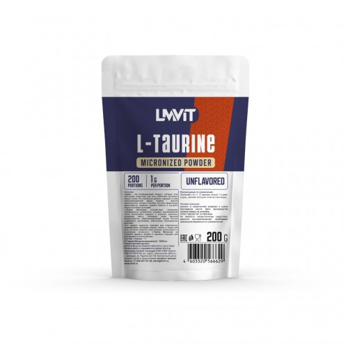 LMViT Л-Таурин L-Taurine Micronized - 200 грамм