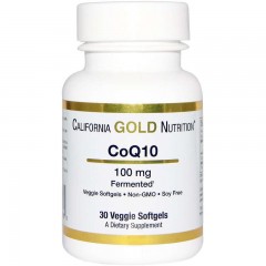 Антиоксидант California Gold Nutrition CoQ10 100 mg - 30 капсул