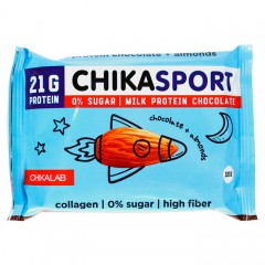 Chikalab ChikaSport Протеиновый шоколад молочный с миндалем - 100 грамм