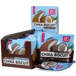 Chikalab протеиновое бисквитное печенье с начинкой - набор 9 шт по 50 грамм