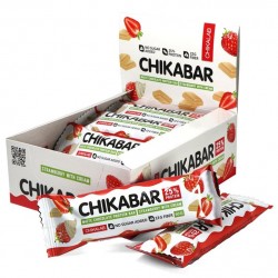 Chikalab Батончик в белом шоколаде с начинкой - набор 20 шт по 60 грамм