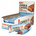 Chikalab протеиновый батончик Chika Layers - набор 20 шт по 60 грамм (орех и карамель)