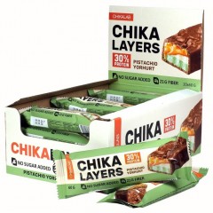 Отзывы Chikalab протеиновый батончик Chika Layers - набор 20 шт по 60 грамм (фисташковый йогурт)