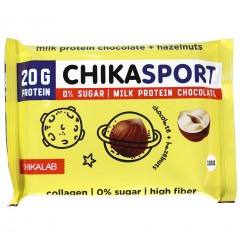 Chikalab протеиновый молочный шоколад с фундуком - 100 грамм