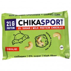 Отзывы Chikalab протеиновый молочный шоколад с кешью - 100 грамм