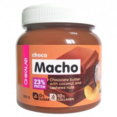 Chikalab Macho паста шоколадная с кокосом и кешью - 250 грамм