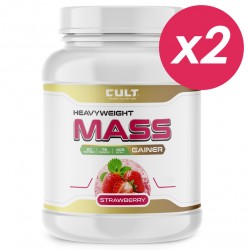 Cult 100% Pure Mass Gainer (клубника) - 6000 грамм (2 шт по 3 кг)