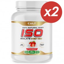 Cult ISOlate Protein (клубника) - 1800 грамм (2 шт по 900 г)