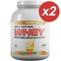 Cult Whey Protein Concentrate 75 (банан) - 4540 грамм (2 шт по 2270 г)