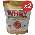 Cult Whey Protein 80 (клубника) - 1800 грамм (2 шт по 900 г)