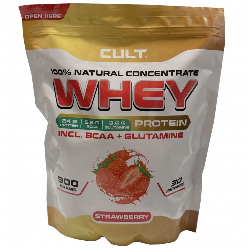 Cult Whey Protein 80 - 900 грамм клубника