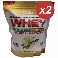 Cult Whey Protein 80 (ваниль) - 1800 грамм (2 шт по 900 г)