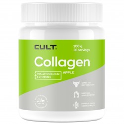 Cult Collagen + Hyaluronic Acid + Vitamin C - 200 грамм яблоко