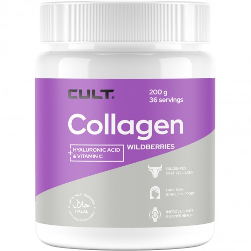 Cult Collagen + Hyaluronic Acid + Vitamin C - 200 грамм лесные ягоды