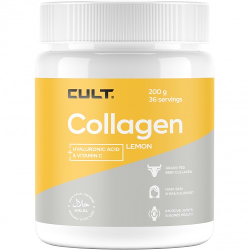 Cult Collagen + Hyaluronic Acid + Vitamin C - 200 грамм лимон