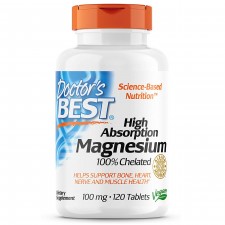 Doctor's Best 100% Chelated Magnesium 100 mg - 120 таблеток