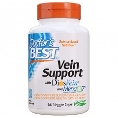 Для поддержки вен Doctor's Best Vein Support, DiosVein, MenaQ7 - 60 вег.капсул