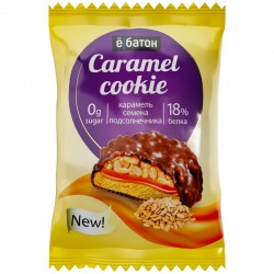 Ёбатон Cookie печенье в глазури - 45 грамм карамель-семена подсолнечника