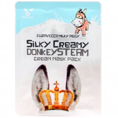 Отзывы Elizavecca маска тканевая с ослиным молоком Silky Creamy Donkey Steam Cream - 1 шт.