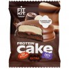 Трёхслойное глазированное печенье FIT KIT Extra Protein Cake - 10х50 грамм (шоколадная помадка) (фото-1)