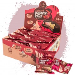 FIT KIT Twisted Protein Cake - 24 шт по 70 г (ром-гранат)