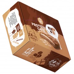 Отзывы Печенье протеиновое глазированное FIT KIT Protein Cake (шоколад-кофе) - набор 24 шт по 70 грамм