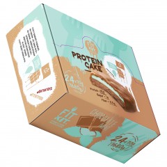 Печенье протеиновое глазированное FIT KIT Protein Cake (шоколад-мята) - набор 24 шт по 70 грамм
