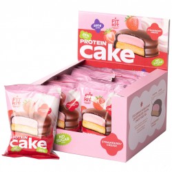 FIT KIT Protein Cake - 10х50 грамм (клубника со сливками)