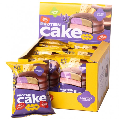 FIT KIT Twisted Protein Cake - 10х50 грамм (лаванда-сыр)