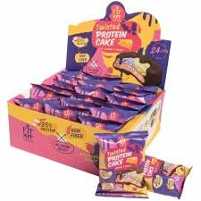 FIT KIT Twisted Protein Cake - 24 шт по 70 г (лаванда-сыр)