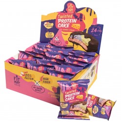 FIT KIT Twisted Protein Cake - 24 шт по 70 г (лаванда-сыр)