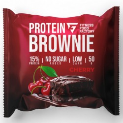 Fitness Food Factory Протеиновое брауни Protein Brownie - 50 грамм (срок) вишня