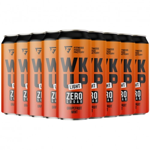 Fitness Food Factory Тонизирующий безалкогольный напиток WK UP Light - 12х450 мл (грейпфрут-мята)