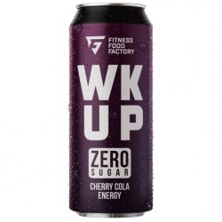 Fitness Food Factory Тонизирующий безалкогольный напиток WK UP - 450 мл вишня-кола