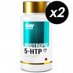 5-гидрокситриптофан Hayat Nutrition 5-HTP 100 mg - 120 капсул (2 шт по 60 капсул)
