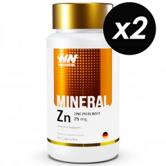Отзывы Hayat Nutrition Zinc Picolinate 25 mg - 180 капсул (2 шт по 90 капсул)