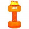 Бутылка-гантеля для воды IRONTRUE (оранжевая) - 2200 мл (фото-0)