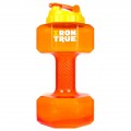 Бутылка-гантеля IRONTRUE (оранжевая) - 2200 мл
