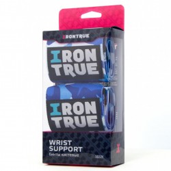 IRONTRUE Кистевые бинты WS100-50 (синий камуфляж) - 50 см