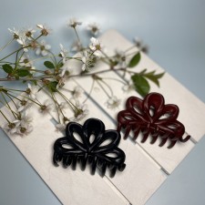 Крабик для волос "Цветок" 7.5 см. (цвета в ассортименте)