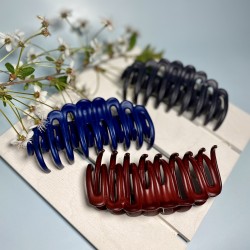 Крабик для волос большой 12 см. (НАБОР 3 шт цвета в ассортименте)